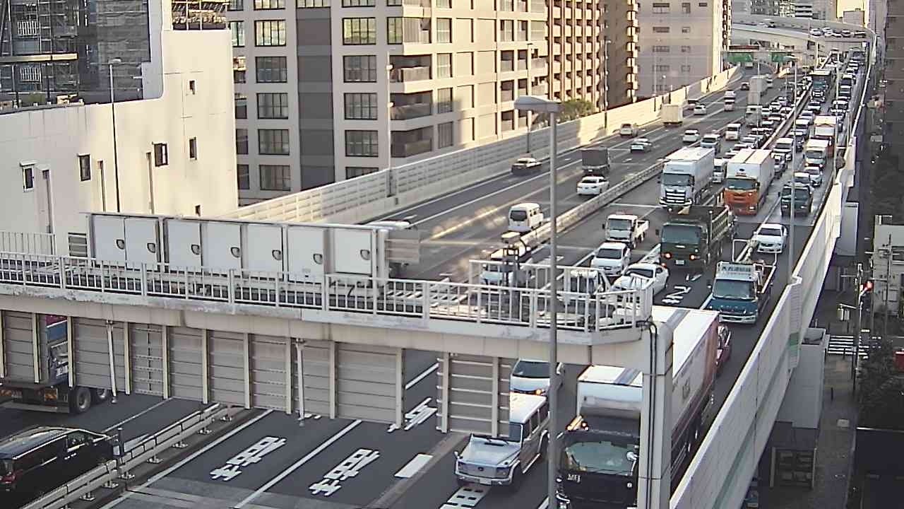 【LIVE】首都高 1号羽田線 浜崎橋JCT ライブカメラ/Tokyo highway Live Camera 2026/04/06 10:30～