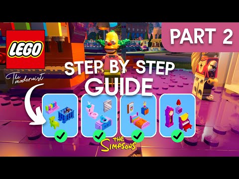LEGO Fortnite: How to EASILY Complete Brick Life Challenges Part 2 (Simpsons Season)