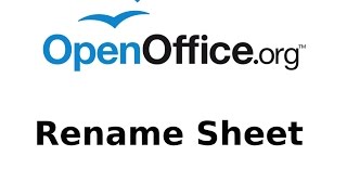 How to Rename Sheet in OpenOffice CALC (spreadsheets) Tutorial