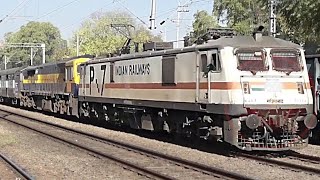 preview picture of video 'Train Meets Train||Brutally Xing At Bamhrauli!!'