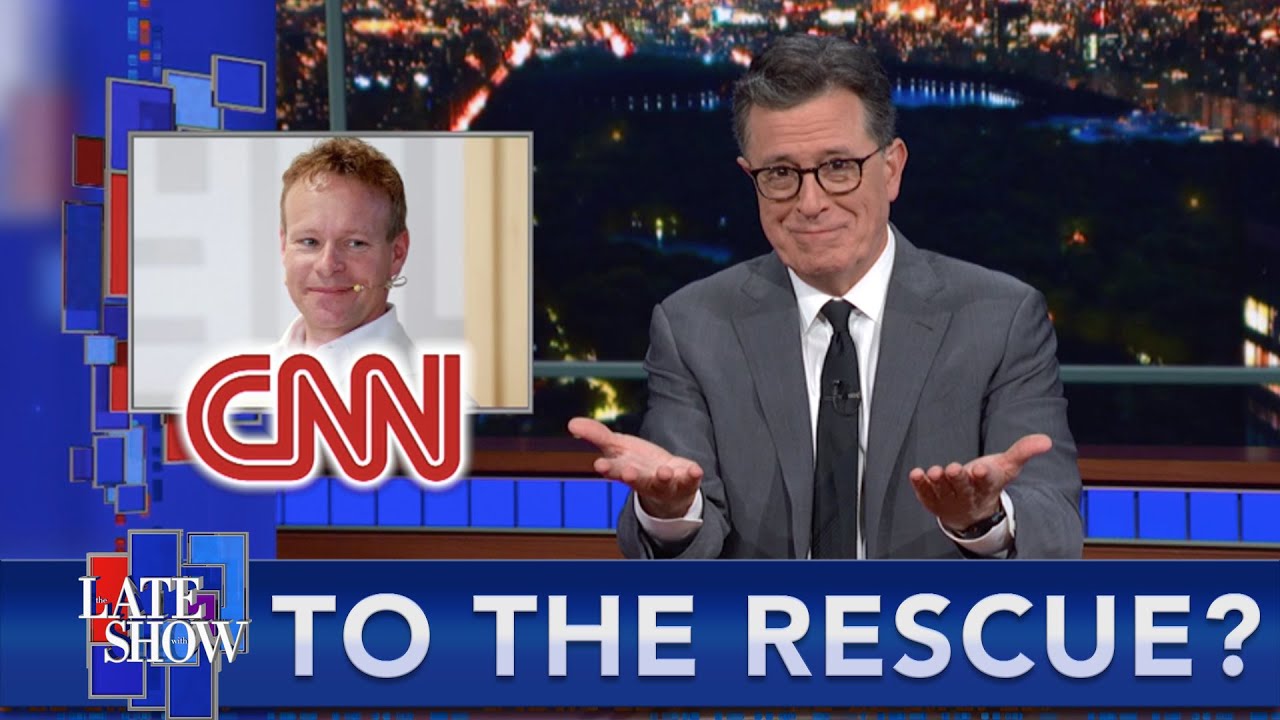 Stephen Colbert Swears He's Not Leaving To "Rescue" CNN
