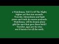 WATCHMAN Tell Us Of The Night Lyrics Words text trending CHRISTMAS sing along music song