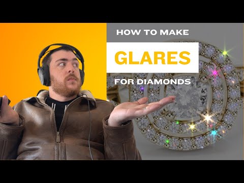 How to add Glares to Diamonds | Jewelry Rendering | Tutorial | Keyshot | DaVinci