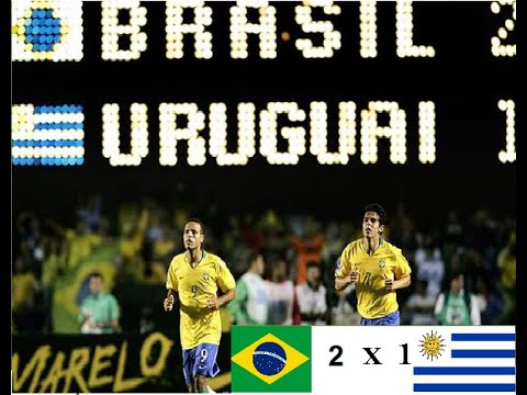 BRASIL 2 X 1 Uruguai - Eliminatórias da copa - 2007
