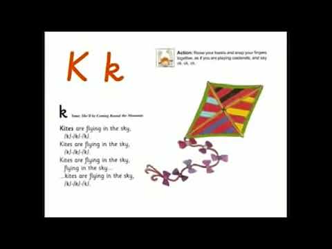 UK School Primary One Jolly Phonics Song Kk - Kites are flying in the sky