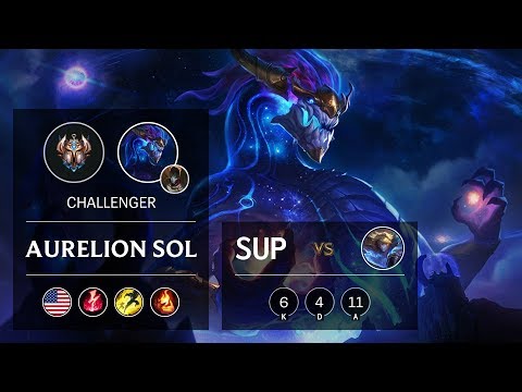 Aurelion Sol Support vs Ezreal - NA Challenger Patch 9.21