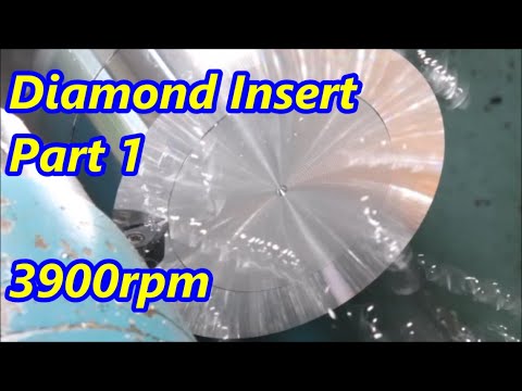 PCD Diamond Insert Part1. Turning Aluminium with Carbide and Diamond inserts.