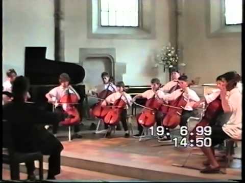D.Popper, "Wie einst in schöner'n Tagen" opus 64, no 1. Ensemble de violoncelles classe Denis Guy
