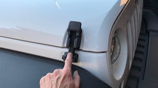 Jeep wrangler hood flutters in the wind possible solution