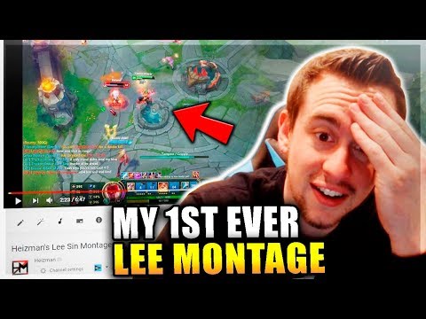 REACTING TO MY FIRST EVER LEE SIN MONTAGE | League of Legends