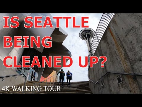 Seattle Downtown Walking Tour 4K | What Seattle Looks Like in June 2022