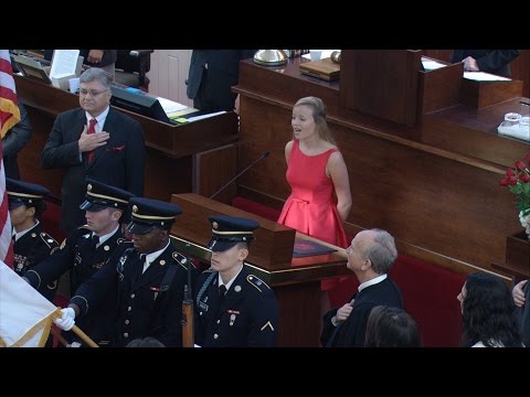 NC House 2017:  Stephanie Prestage Performs National Anthem