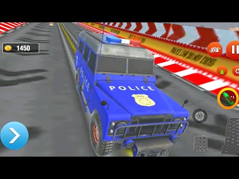 Impossible Police Mega Ramp Car Games - Police Car Racing Stunts 3D - Android Gameplay Walkthrough