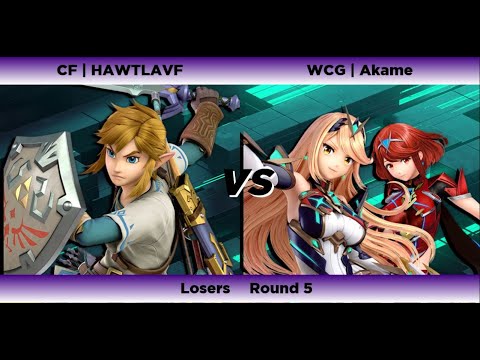 Flynn's Arcade 048 Losers Round 5 - CF | HAWTLAVF (Link) Vs. WCG | Akame (Pyra Mythra) SSBU Ultimate