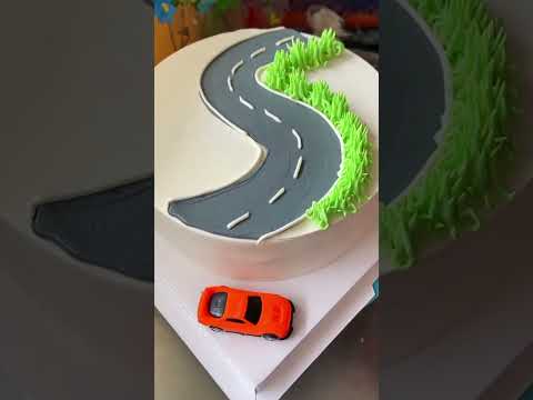 Car Theme Cake Boy🚗//Birthday Cake Design |vehicles Theme Cake #shorts #birthday#boy#car#cake #video