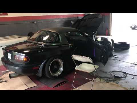 Turbo Miata dyno 1.8 GT2560r