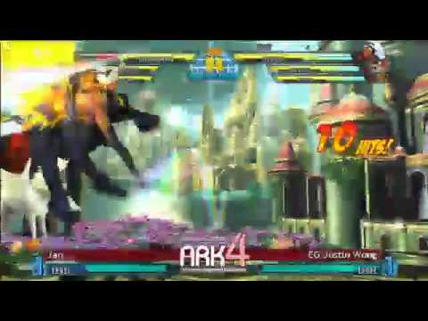Jan( (Dormammu/Sentinel/Hagar) vs. EG Justin Wong (Storm/Wesker/Akuma/)  ARK IV MVC3 Grand Finals