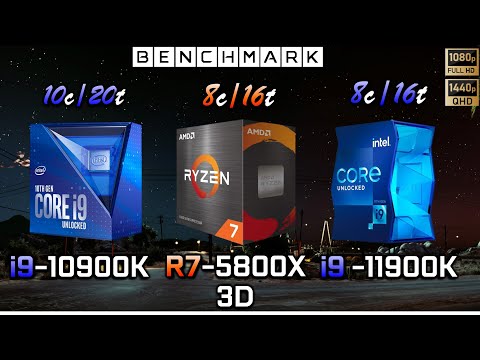 Intel i9 10900k vs Ryzen 5800X3D vs i9 11900k // Benchmark // Test in 7 Games