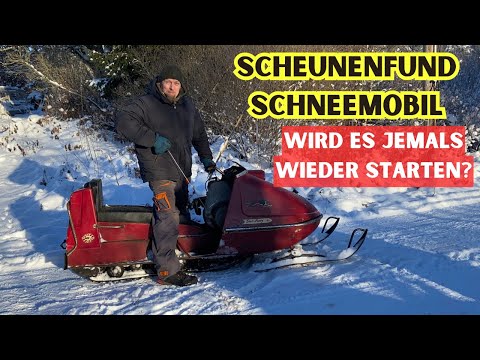 Vintage Schneemobil (Scheunenfund) vor der Müllkippe gerettet. Wird es jemals wieder laufen?