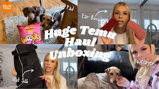 HUGE TEMU HAUL UNBOXING FEATURING EQUESTRIAN, HOME & PET ITEMS 🐴🤩