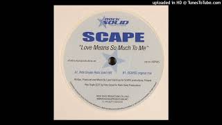 Scape - Love Means So Much To Me (Pete Doyle's Rock Solid Edit)