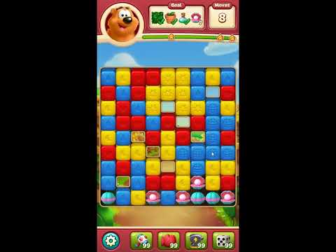 Toon Blast Level 7844 - NO BOOSTERS 🐻🐺🐱 | SKILLGAMING ✔️