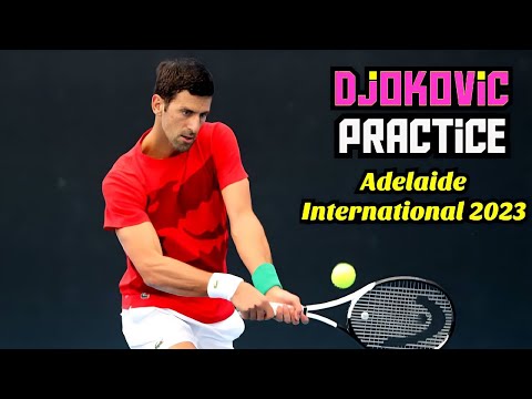 Novak Djokovic Intense Practice at Adelaide International 2023 1080p