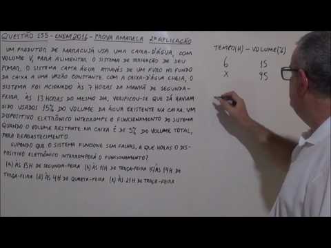 QUESTÃO 155 ENEM 2016 2ª APLICAÇÃO