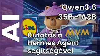 Hogyan teljesít a Qwen3.6-35B-A3B modell élesben egy kutatási feladaton a Hermes Agent segítségével?