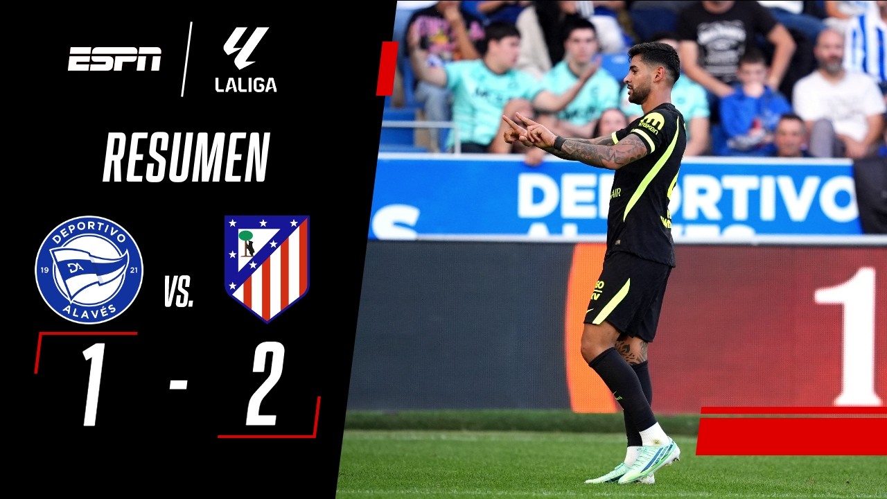 EL CUTI ROMERO SALVÓ AL COLCHONERO Y NO SE ALEJAN DEL BARÇA | Alavés 1-2 Atl. de Madrid | RESUMEN