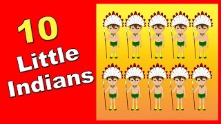 Ten Little Indians Nursery Rhyme | 1 to 10 Counting Song | English Rhymes For Children | Kids Songs