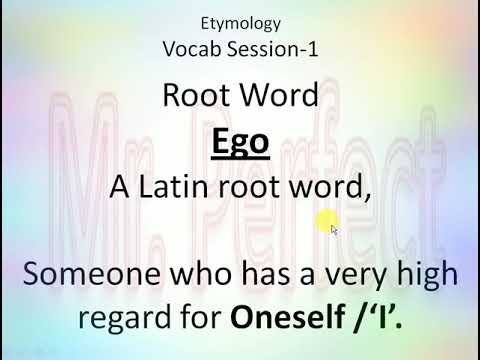 Ego (Words related to this root words)