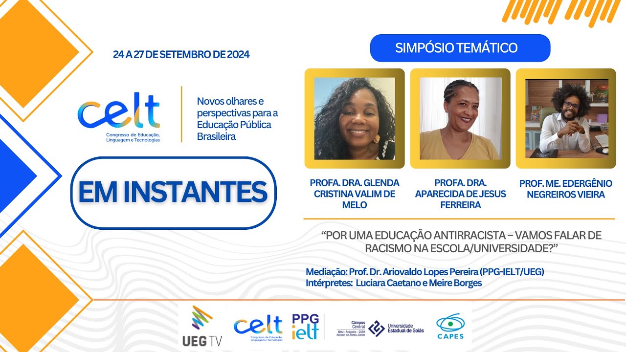 II CELT | Por uma Educação Antirracista – Vamos Falar de Racismo na Escola/Universidade?