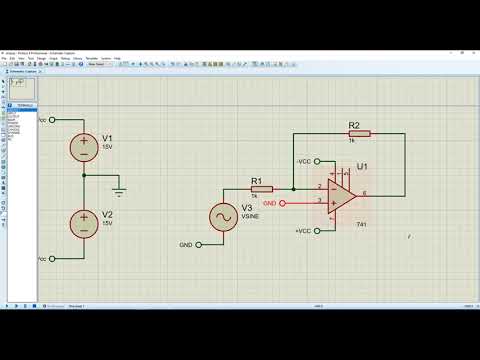 AMPOP - Circuito Amplificador Inversor e Não Inversor