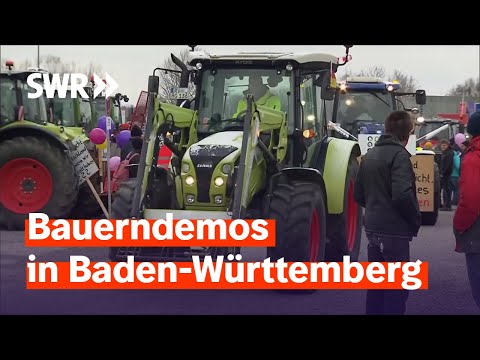 Bauernproteste – Traktoren auf deutschen Straßen | SWR Aktuell