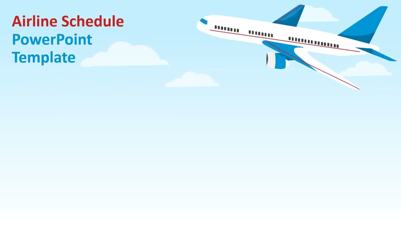 Airline Schedule PowerPoint Template | Kridha Graphics