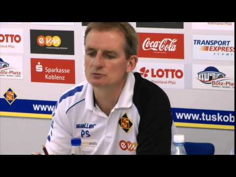 Pressekonferenz von TuS Koblenz nach dem Spiel gegen FSV Salmrohr