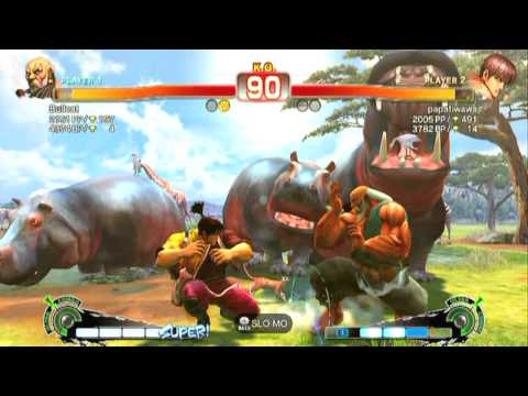SSF4 AE: Bullcat(Gouken) vs papatiwawa(Guy) - HD 720p
