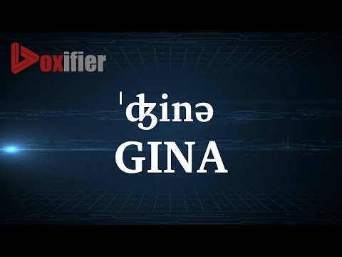 How to Pronunce Gina in English - Voxifier.com
