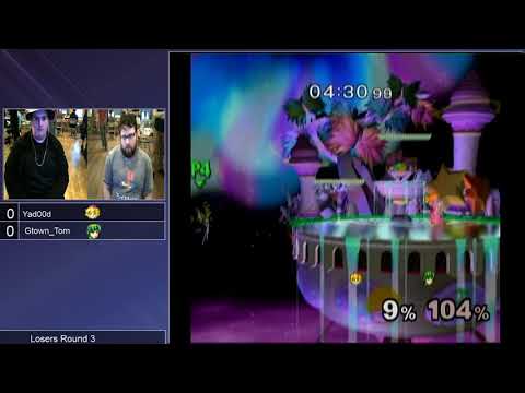 MMOM159 SSBM - Gtown_Tom (Marth) vs. yad00d (Peach, Samus) - Melee LR2