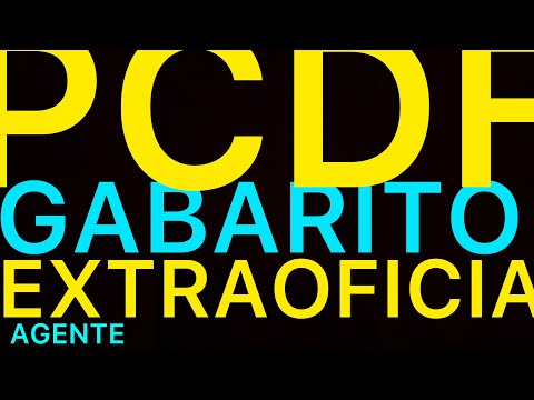 PCDF: gabarito extraoficial