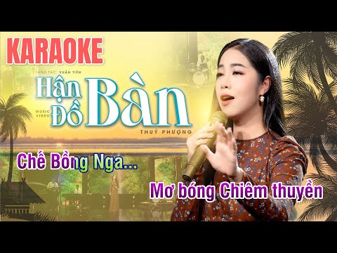 KARAOKE - Hận Đồ Bàn Tone Nữ || Thuý Phượng Bolero