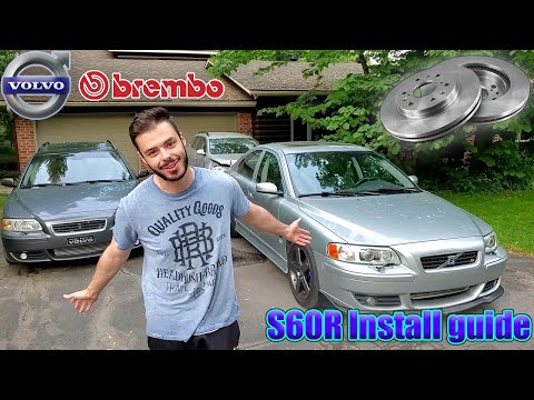 Volvo S60R Brembo Brakes install Guide! QUICK AND EASY! S60R build Part 1