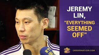 Jeremy Lin After Lakers 22 Turnovers, "Everything Seemed Off"