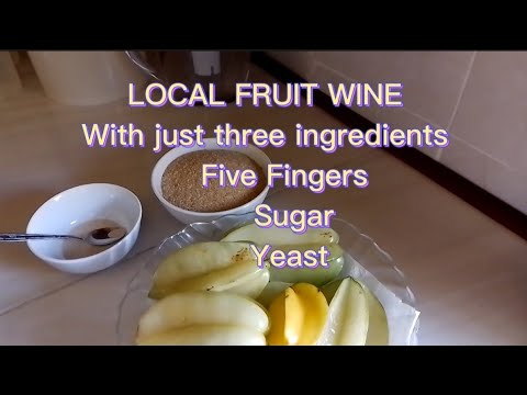 HOW TO MAKE ( HOMEMADE) LOCAL FRUIT WINE. WITH JUST (3) BASIC INGREDIENTS. @bluesky2019