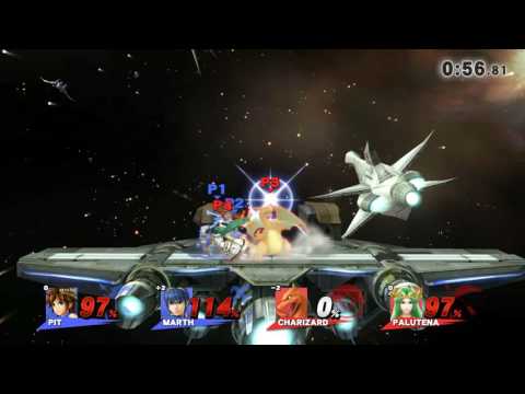 Pit, Marth VS Charizard, Palutena