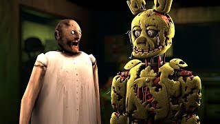How To Make SLENDRINA GRANNY NOT SCARY #4 FEAT SPRINGTRAP IN FNAF 3