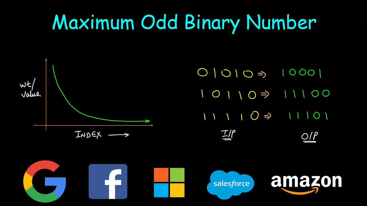 Maximum Odd Binary Number | Leetcode #2864