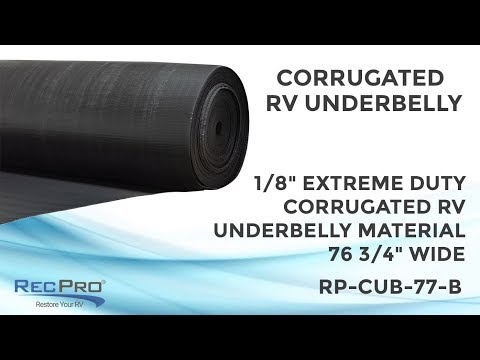 1/8\" Extreme Duty Corrugated RV Underbelly Material 76 3/4\" Wide