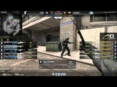 Team E-Frag.net vs Titan Game 1 (CEVO-P CS:GO Season 8) - Helium & Metuz